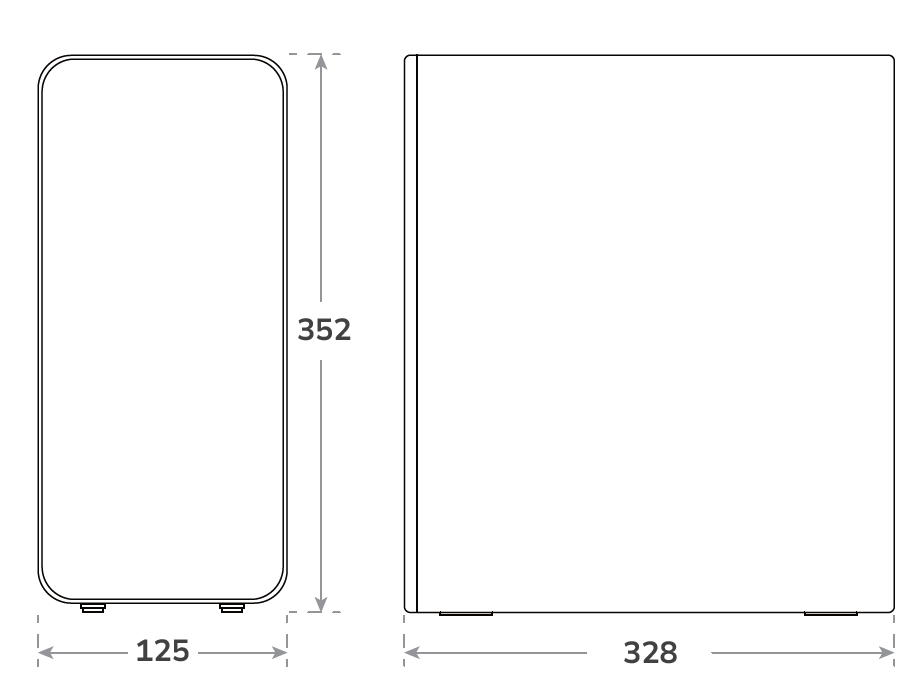 Reverzná osmóza AQUA C600 pH rozmery